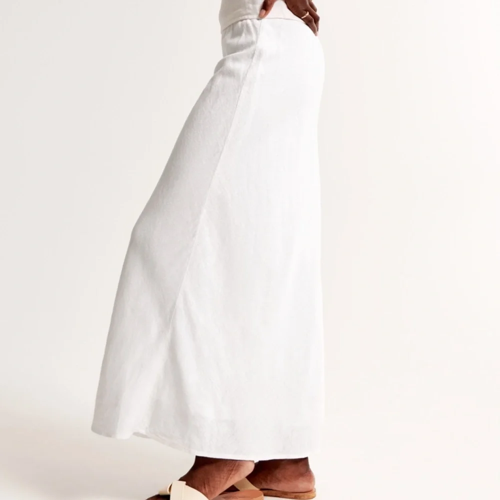 Abercrombie & Fitch White Maxi Skirt - Picture 3 of 7